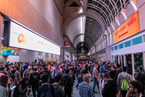 Photo of large crowd at KubeCon 2019